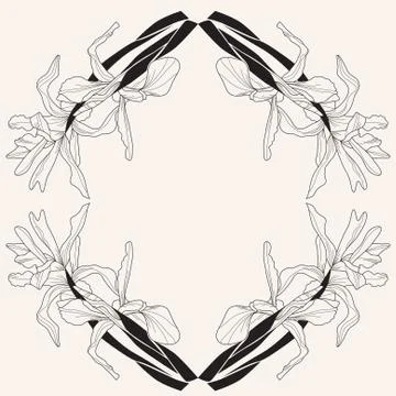 Floral frame Stock Illustration