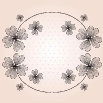 Floral frame Illustrazione stock