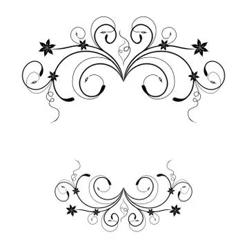 Floral frame Stock Illustration