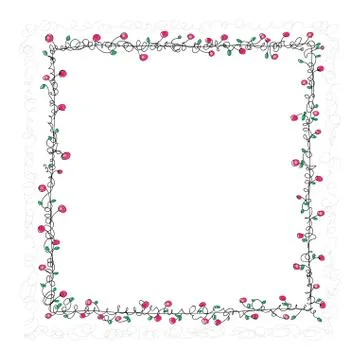 Floral frame Stock Illustration