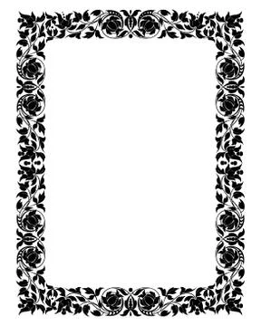 Floral frame Illustrazione stock