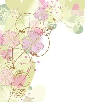 Floral frame Stock Illustration