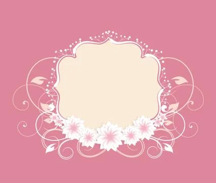 Floral frame Stock Illustration