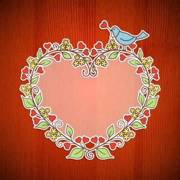 Floral frame Illustrazione stock