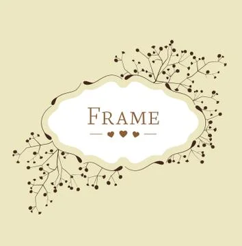 Floral frame Stock Illustration