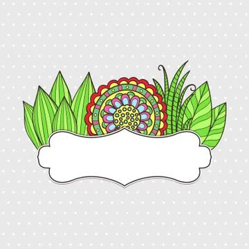Floral frame Stock Illustration