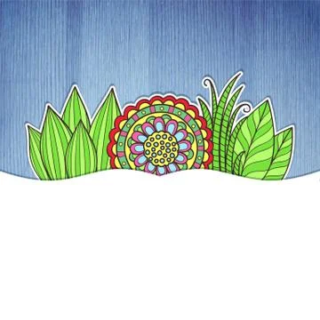 Floral frame Stock Illustration