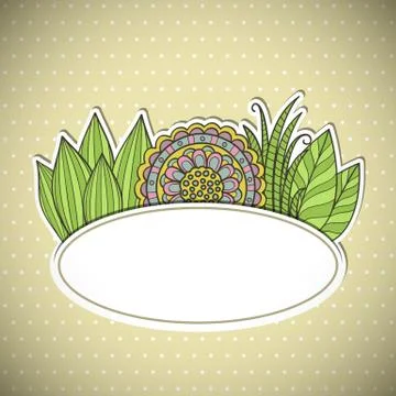 Floral frame Stock Illustration