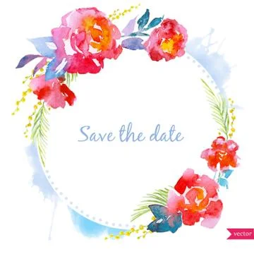 Floral frame Stock Illustration