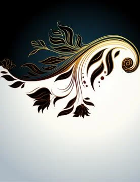 Floral frame Stock Illustration