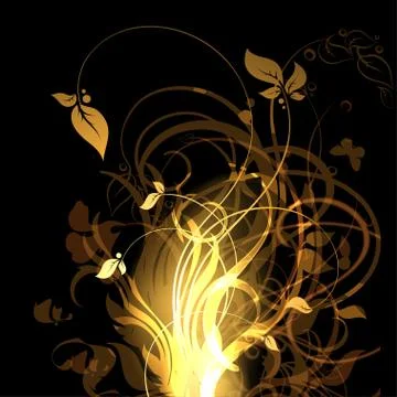 Floral frame Ilustração Stock