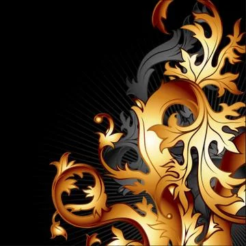 Floral frame Stock Illustration