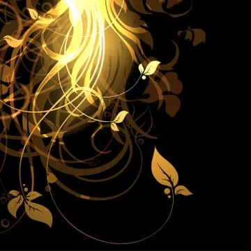 Floral frame Stock Illustration