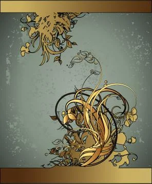 Floral frame Stock Illustration