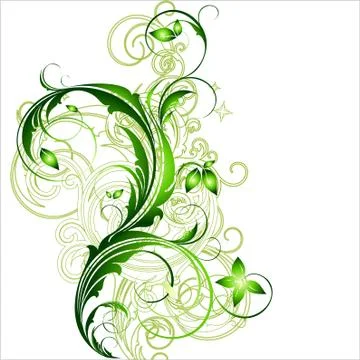 Floral frame Illustrazione stock