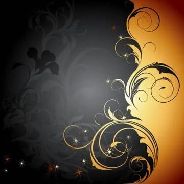 Floral frame Stock Illustration