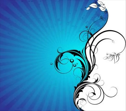 Floral frame Stock Illustration