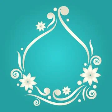 Floral Frame Stock Illustration