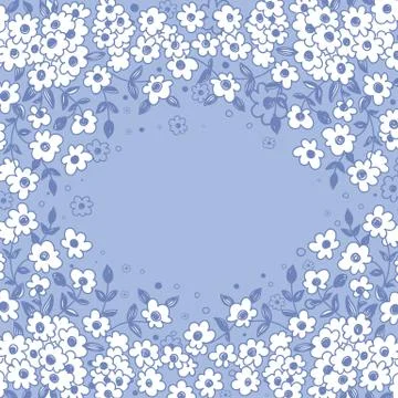 Floral frame Stock Illustration