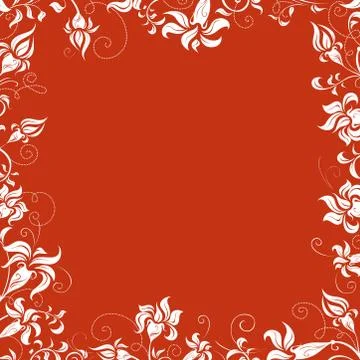 Floral frame. Stock Illustration