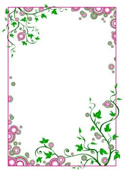 Floral frame. Stock Illustration