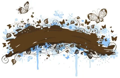 Floral frame. Stock Illustration