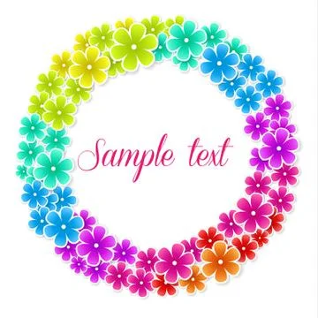 Floral Frame Stock Illustration