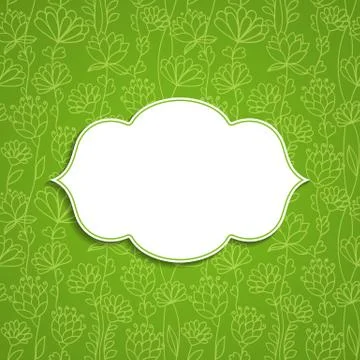 Floral Frame Stock Illustration