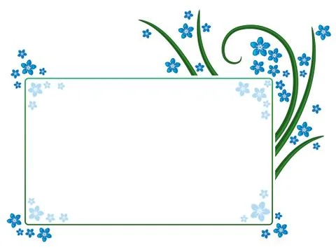 Floral frame Stock Illustration