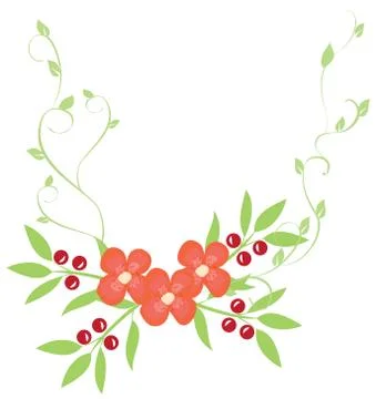 Floral Frame Stock Illustration