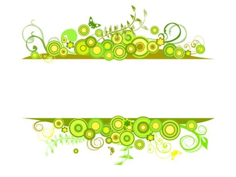 Floral frame Stock Illustration