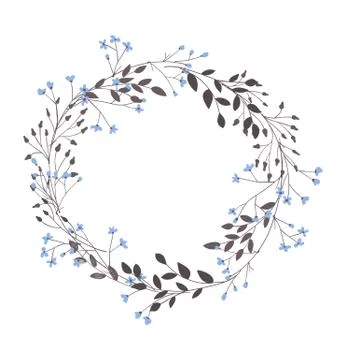 Floral frame Stock Illustration