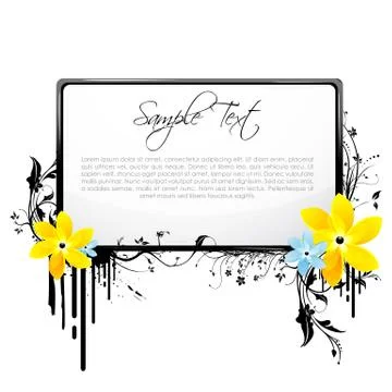 Floral frame Stock-Illustration