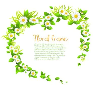 Floral frame Stock Illustration