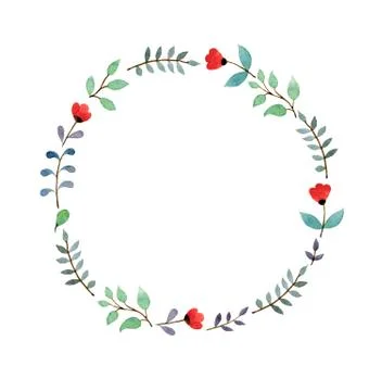 Floral frame Stock Illustration