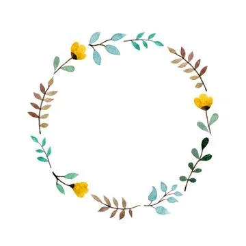 Floral frame Stock Illustration