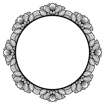 Floral frame Stock Illustration