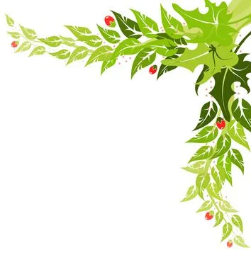 Floral frame Stock Illustration