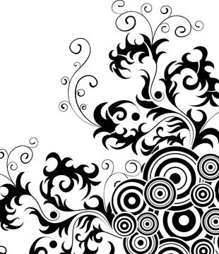 Floral frame Stock Illustration