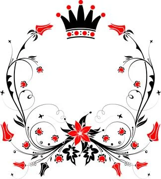Floral frame Stock Illustration