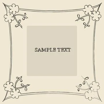 Floral frame sample text card Floral frame sample text card Copyright: xZo... Stock Photos