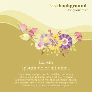 Floral frames for invitations, cards. Stock Illustration
