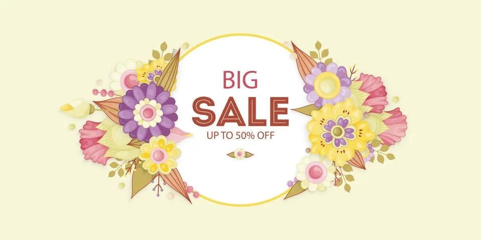 Floral frames for invitations, cards. Stock Illustration