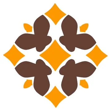 Floral geometirc pattern design イラスト素材