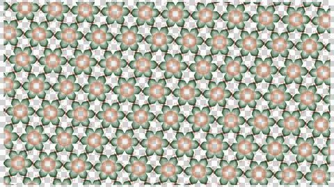 Floral Geometric Decorative Pattern on White Background Stock Illustration