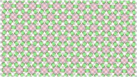 Floral Geometric Pattern with Decorative Blossoms Stockillustratie