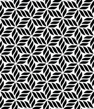 Floral geometric seamless pattern Stock Illustration