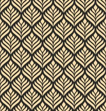 Floral geometric seamless pattern Stock Illustration