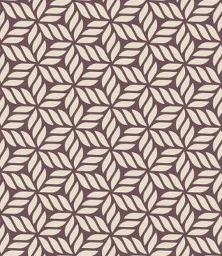 Floral geometric seamless pattern Stock Illustration