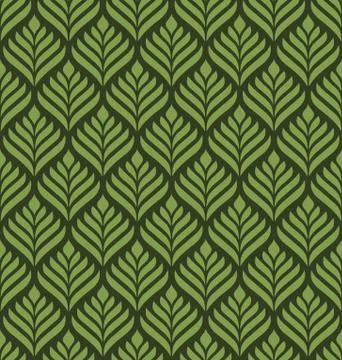 Floral geometric seamless pattern Stock Illustration